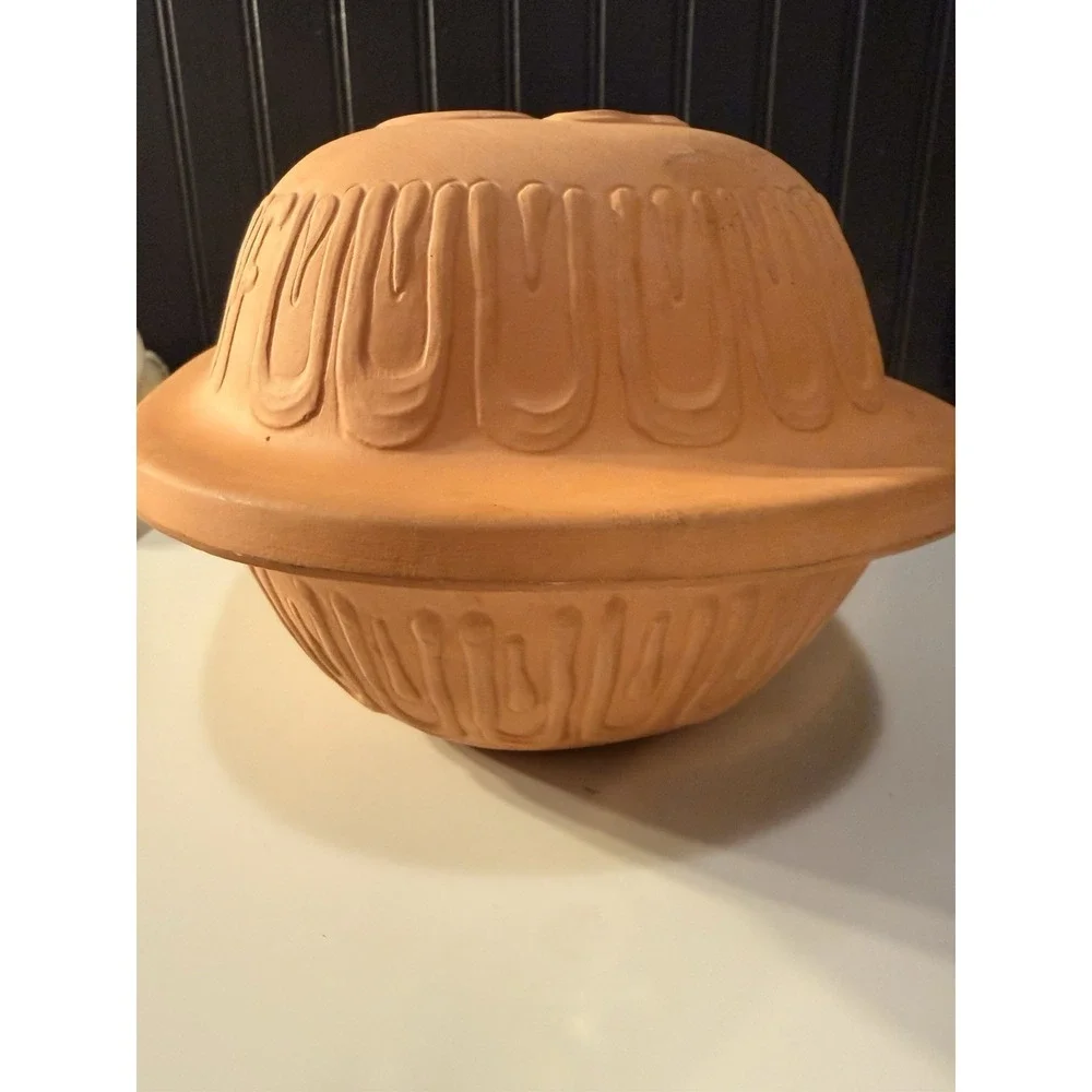 Vintage Schlemmertopf # 839 Clay Rooster Baker W. Germany Scheurich Keramik
